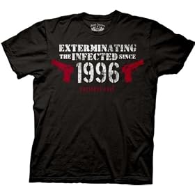 Resident Evil Capcom Action Video Game Series Exterminating the Infected since 1996 Adult Black Tee Shirt T-Shirt