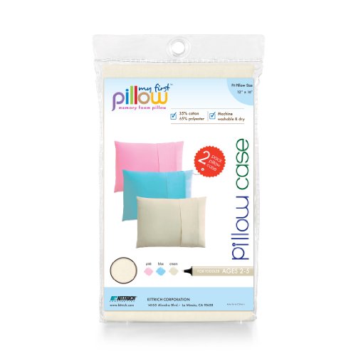 Buy Cheap My First Pillow Set of Two Toddler Pillow Cases, Cream