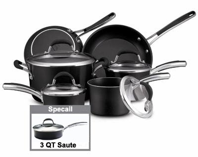 Farberware Affiniti Premium Nonstick 12 Piece Porcelain Enamel Cookware - Specail Set - Black product image