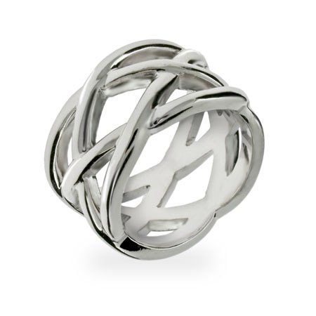 Eve's Addiction Sterling Silver Celtic Knot Ring