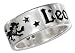 Sterling Silver Leo Zodiac Band Ring