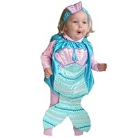 Mullins Square Mermaid Baby Costume, Aqua - 6-18 Months