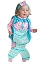 Mullins Square Mermaid Baby Costume, Aqua - 6-18 Months