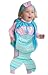 Mullins Square Mermaid Baby Costume, Aqua - 6-18 Months