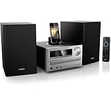 Philips DCM2020 Kompaktanlage (CD/MP3/WMA-Player, 20 Watt, Apple iPode Dock, USB 2.0) schwarz