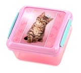 DNC Rachael Hale Peanut Klip It Sandwich Box, Pink