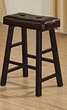 IMAGE OF Set of 2 Counter Height Stool in Espresso Finish F10240