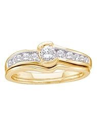 0.50CTW DIAMOND ROUND CENTER BRIDAL SET