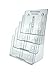Deflecto 77441 Four-tier multi-compartment large size docuholder, 9-1/4x7x13-1/2, clear
