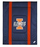 Illinois Fighting Illini Sideline Jersey Bed Comforter NCAA