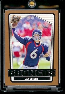 2007 Topps Draft Picks & Prospects #58 Jay Cutler Denver Broncos Football Card - Mint Condition - In Protective Display Case!