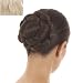 Bild: Hellblond Gitter Wirkung Clip in hair bun | Clip auf glamour�se Haarteil