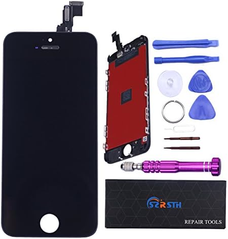 LCD display Touch Screen Digitizer Assembly Replacement for iPhone 5C with Repair Tool Kit- Black