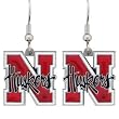 Nebraska Cornhuskers Dangle Earrings - NCAA College Athletics Fan Shop Sports Team Merchandise