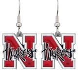 Nebraska Cornhuskers Dangle Earrings - NCAA College Athletics Fan Shop Sports Team Merchandise