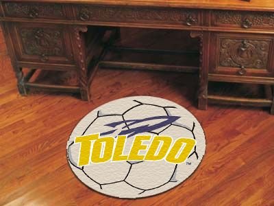 Buy Toledo Rockets NCAA Soccer Ball Round Floor Mat (29) by Fan Mats