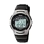 Casio Men's Basic Black and Silver Digital Watch #W213-1ACF