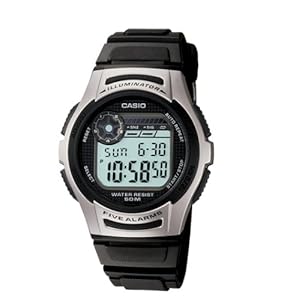 Casio Men's W213-1AVCF Basic Black and Silver Digital Watch Casio Men's W213-1AVCF Basic Black and Silver Digital Watch