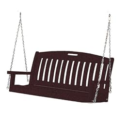 Poly-Wood Nautical Swing - Mahogany Poly-Wood Nautical Swing - Mahogany