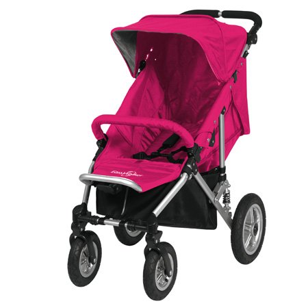 EasyWalker Easy Walker QTRO Basis Kinderwagen pink mit Alurahmen, Sportsitz, Regenhaube und Frontbügel, Sportwagen, Buggy
