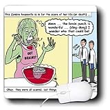 Rich Diesslins Funny General Cartoons - Halloween - Zombie Punch and the Religious Visitors - Mouse Pads