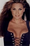 DAISY FUENTES BLACK LEATHER VEST PHOTO 4x6 SKU: 18169