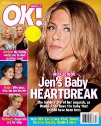 OK Weekly Magazine Jennifer Aniston May 1, 2006 Issue (Mandy Moore, Kelly Rowan, Edie Falco)