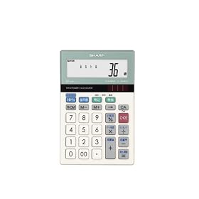 SHARP 脳を鍛える計算ドリル付き電卓 脳年齢測定機能付き 10桁 ミニナイスサイズタイプ EL-BM621-Xが税込超特価激安