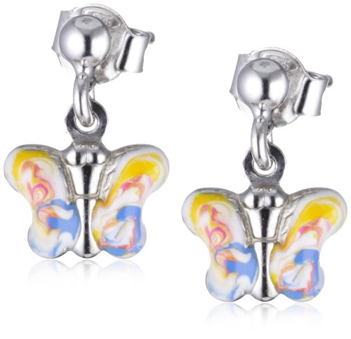 SCOUT Kinderschmuck, Ohrstecker  925 Sterling Silber, Schmetterling handemailliert Preisvergleich