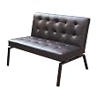 Trento Slipper Loveseat - Dark Brown