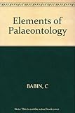 Elements of palaeontology