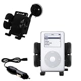 Apple iPod Flexible Auto Windshield Holder with Car Charger - Uses Gomadic TipExchange