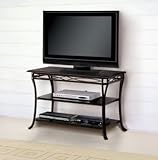 38" Espresso TV Stand (Espresso / Oil Rubbed Bronze) (24"H x 38.25"W x 18"D ....