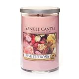 Yankee Candle Fresh Cut Roses Large 2-Wick Tumbler Candle, Floral Scent