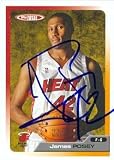 James Posey Autographed/Hand Signed Basketball Card (Miami Heat) 2006 Topps Total #229