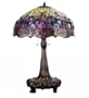 Meyda Tiffany 31112 Table Lamp, Mahogany Bronze Finish with Amber Streaked