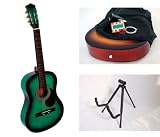 38 Green Acoustic Guitar Combo with Accessories and FREE Stand