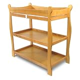 Badger Basket Honey Sleigh Style Baby Changing Table
