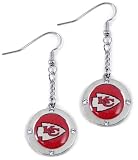 NFL Kansas City Chiefs Crystal Dangle Earrings