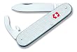 Victorinox Swiss Army Bantam Alox Pocket Knife (Silver Alox Ribbed )