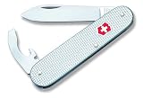 Victorinox Swiss Army Bantam Alox Pocket Knife (Silver Alox Ribbed )