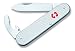 Victorinox Swiss Army Bantam Alox Pocket Knife (Silver Alox Ribbed )
