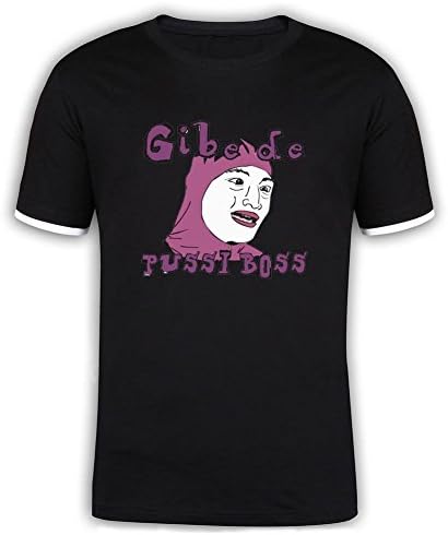 Gaojidiang Pink Guy Filthy Frank Mercerized Cotton Mens Tshirt Black L