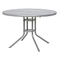 Gabbana Mesh Metal Round Table Silver – 42"