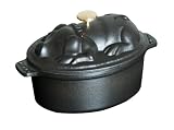 Staub 1-Quart La Cocotte Pig, Black Matte