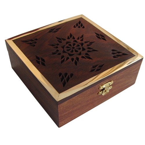 Handmade Wood Jewelry Boxes Brass Inlay Work