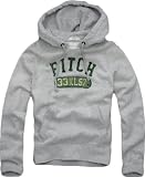 Abercrombie & Fitch Muscle-Fit Grey Jackrabbit Trail Pullover Hoodie