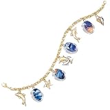 Ocean's Jeweled Splendor Charm Bracelet: Dolphin-Lover Charm Bracelet Jewelry Gift by The Bradford Exchange