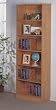 Light Oak Finish 6 SHELF BOOKCASE