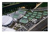 Aerial View of Melbourne Tennis Centre, Melbourne, Australia Photographic Poster Print by Christopher Groenhout, 24x18